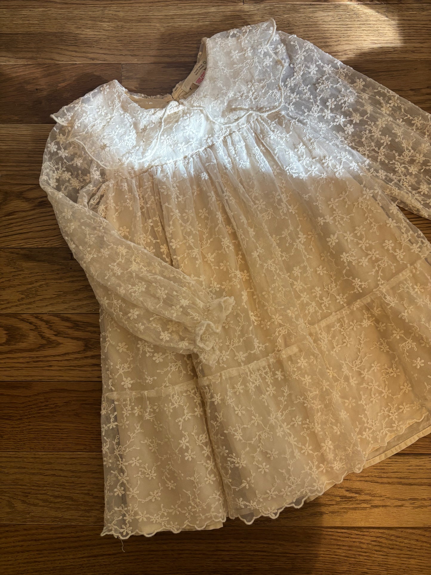 Cream lace dress