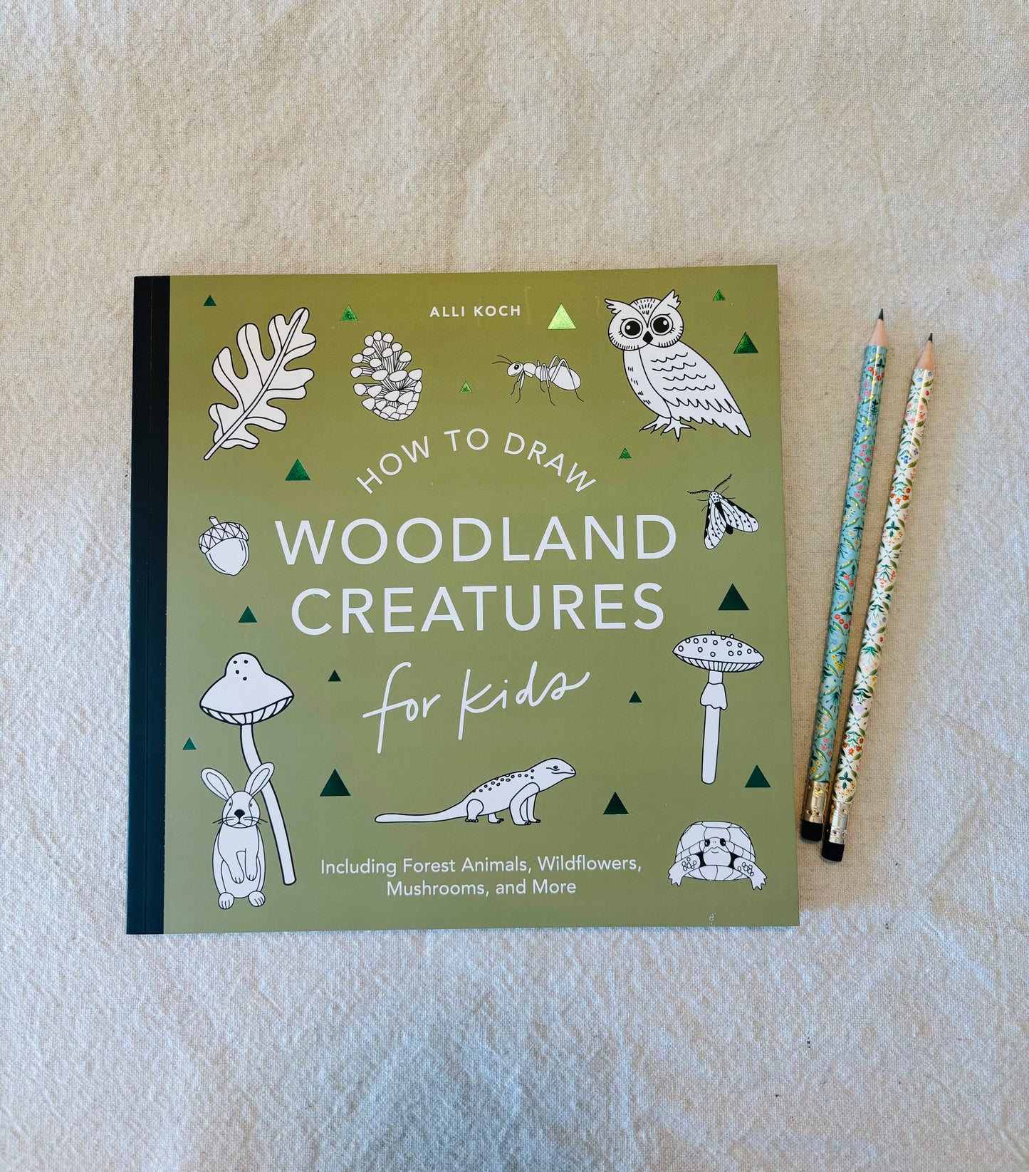 A Kids Drawing Book- Mushrooms and Woodlands Creatures