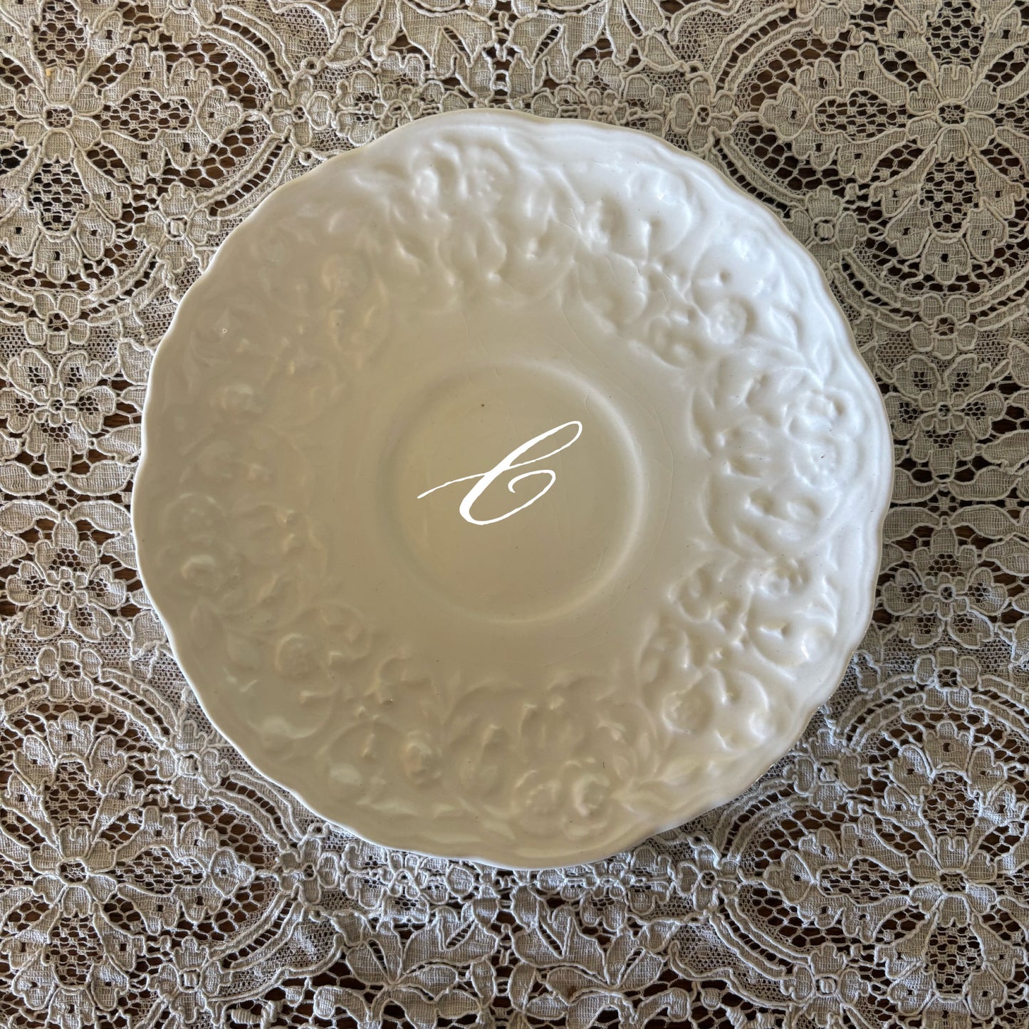 Antique saucer