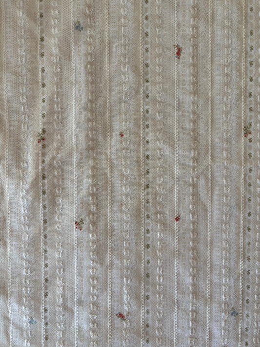Cotton dobby tiny floral fabric