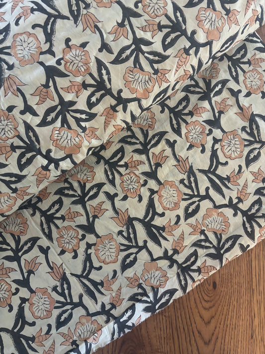 Indian block print cotton