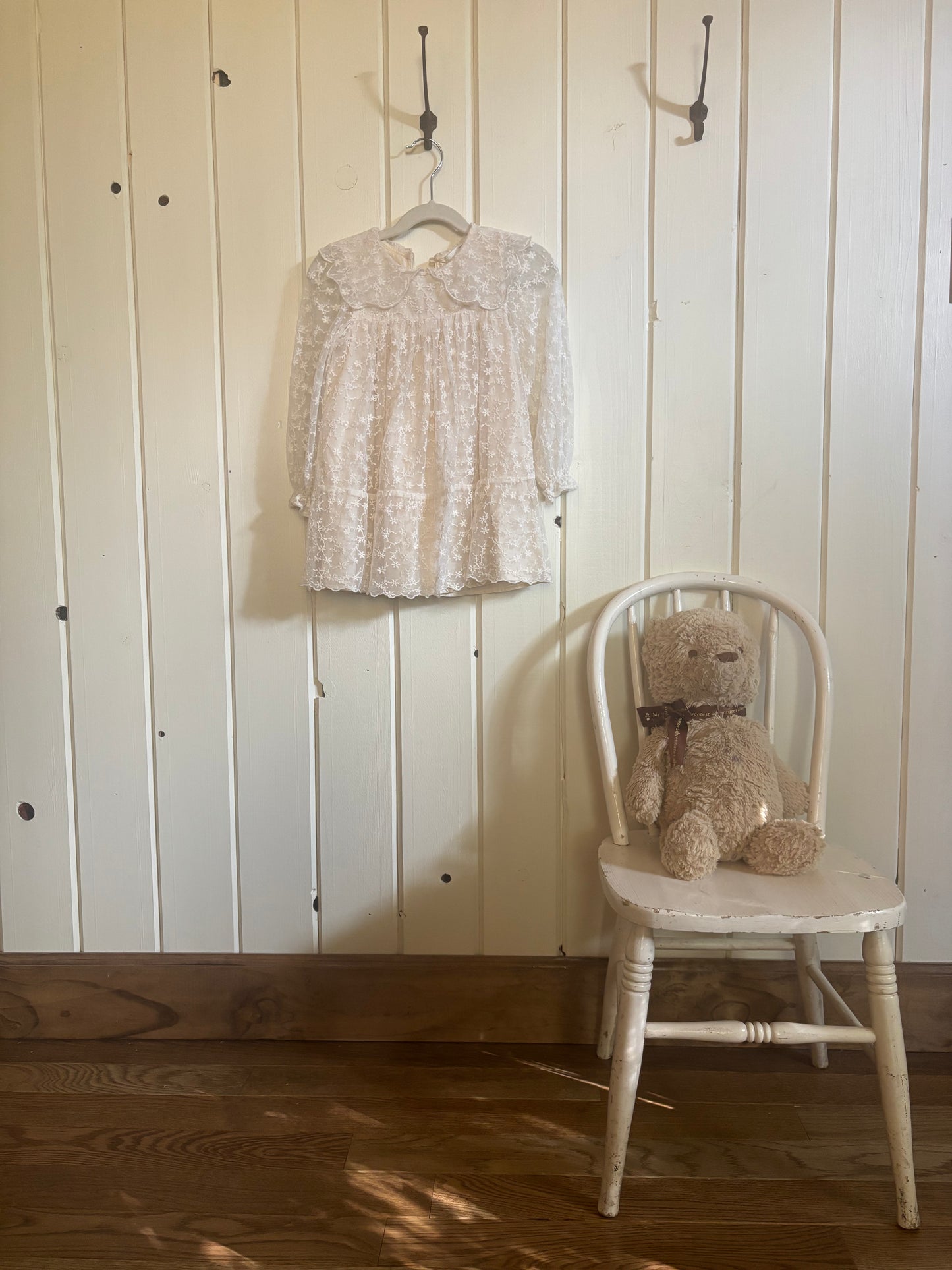 Cream lace dress