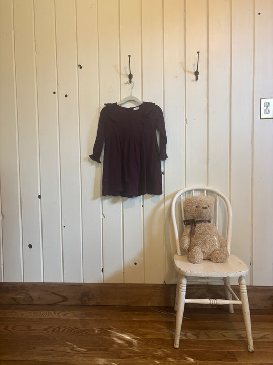 Plum cotton dress
