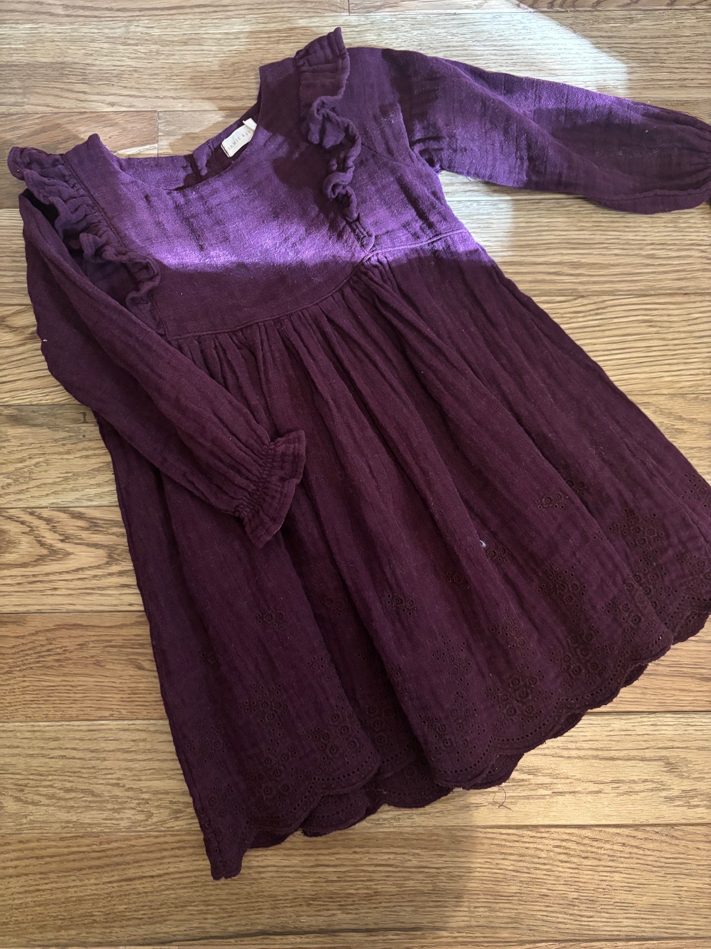 Plum cotton dress